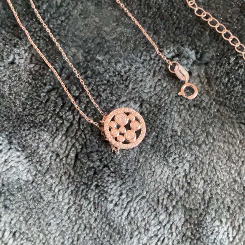 Sterling silver necklace - bubbles!
